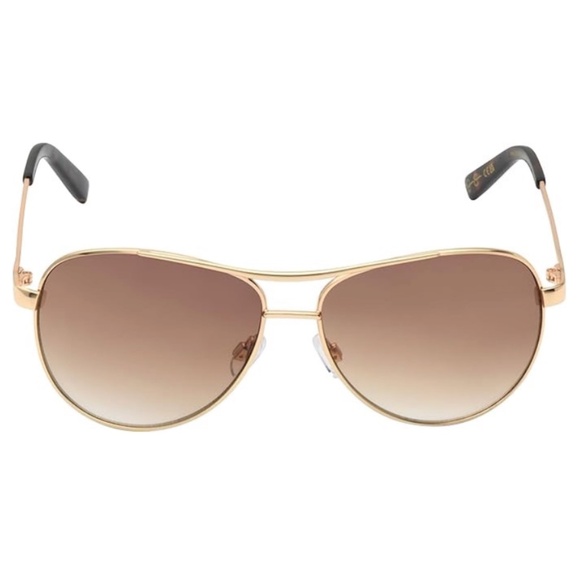Jessica Simpson Iconic Metal UVA and UVB Protective Aviator Sunglasses - Picture 4 of 13